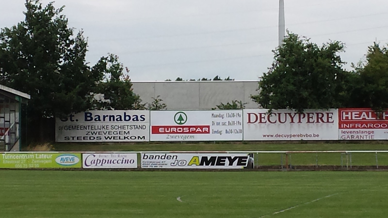 Eurospar Zwevegem sponsort de plaatselijke voetbalclub